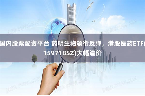 国内股票配资平台 药明生物领衔反弹，港股医药ETF(159718SZ)大幅溢价